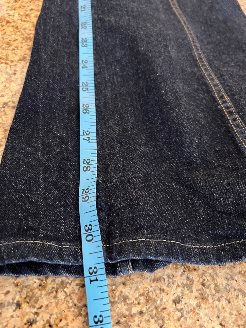Polo Ralph Lauren High Rise Flared Jeans Dark Wash Seam Detail Size 0 XS - Picture 7 of 13